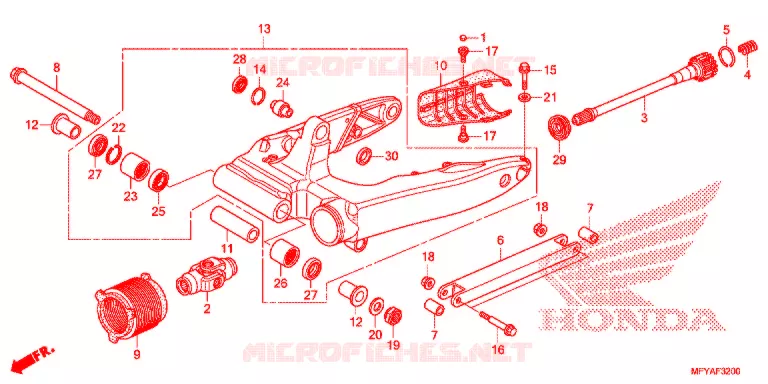 BRAS OSCILLANT Honda MOTO 1300 VT 2012  VT1300CSC