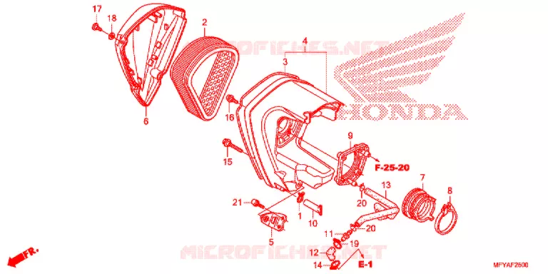 FILTRE A AIR Honda MOTO 1300 VT 2012  VT1300CSC