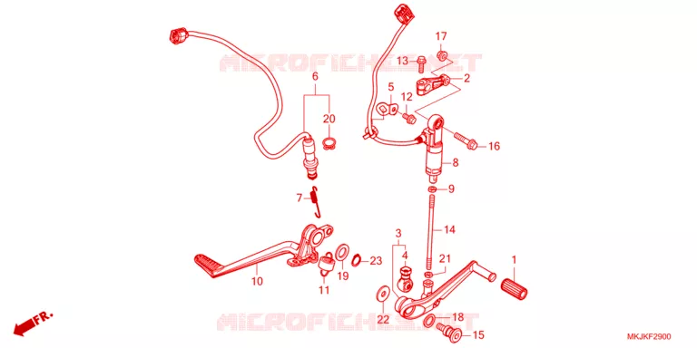PEDALE Honda MOTO 1000 CB 2021  CB1000RAM_BE