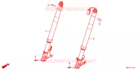 FOURCHE pour Honda CBR 1000 RR SP BREMBO 30TH de 2022