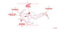 AUTOCOLLANTS pour Honda CBR 250 R ABS de 2011