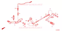 PEDALE pour Honda CBR 250 R ABS de 2012