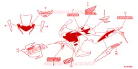 AUTOCOLLANTS pour Honda CBR 250 R ABS de 2013