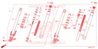FOURCHE pour Honda CBR 500 R ABS de 2022
