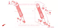 AMORTISSEUR ARRIERE pour Honda CG 150 TITAN PARTIDA ELETRICA de 2004