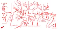 LEVIER DE GUIDON   CABLE   COMMODO pour Honda CG 150 TITAN PARTIDA ELETRICA de 2004