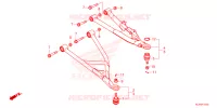 TRIANGLES AVANT pour Honda PIONEER 1000 M5 DELUXE de 2022