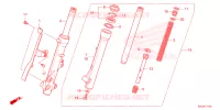 FOURCHE pour Honda SUPER CUB 125 ABS de 2023