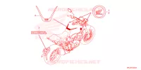 AUTOCOLLANTS pour Honda CB 1000 R de 2023