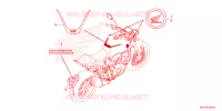 AUTOCOLLANTS pour Honda CB 1000 R de 2023
