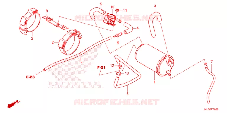 SYSTÈME DE RECYCLAGE DES GAZ Honda MOTO 750 HORNET 2024  CB750AP
