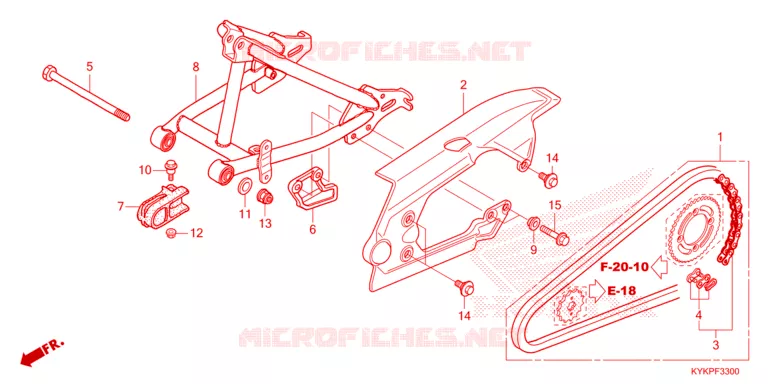 BRAS OSCILLANT Honda MOTO 110 CRF 2023  CRF110FP
