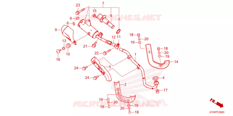 SILENCIEUX D'ECHAPPEMENT Honda MOTO 110 CRF 2023  CRF110FP