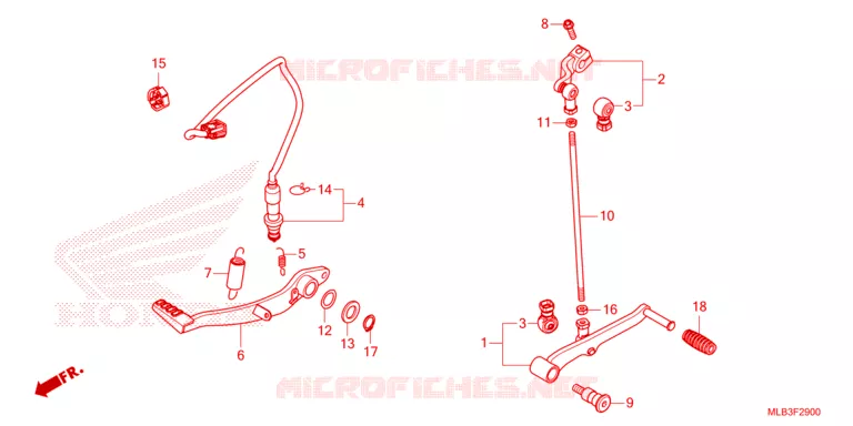 PEDALE Honda MOTO 750 HORNET 2023  CB750AP