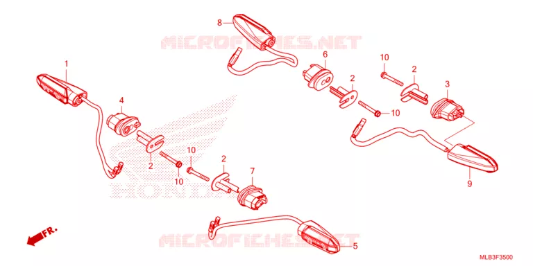 CLIGNOTANT Honda MOTO 750 HORNET 2023  CB750AP