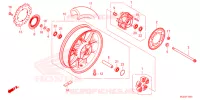 ROUE ARRIERE pour Honda CB 750 HORNET R de 2023