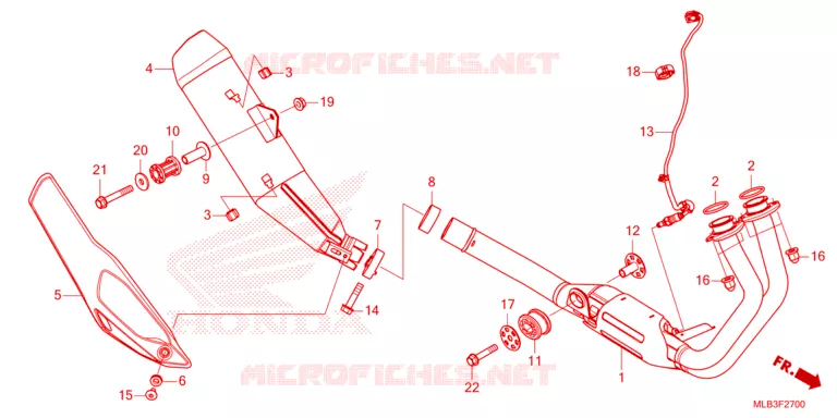 SILENCIEUX D'ECHAPPEMENT Honda MOTO 750 HORNET 2023  CB750AP