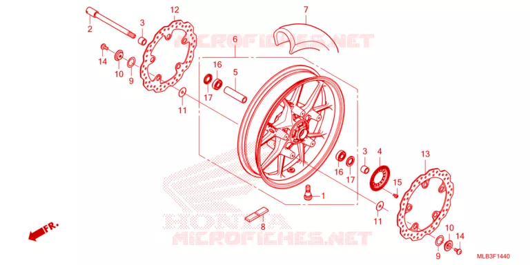 ROUE AVANT Honda MOTO 750 HORNET 2023  CB750AP