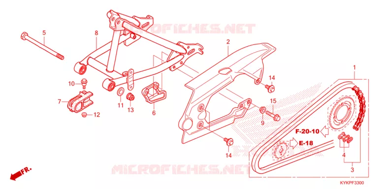 BRAS OSCILLANT Honda MOTO 110 CRF 2023  CRF110FP