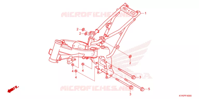 CADRE Honda MOTO 110 CRF 2023  CRF110FP