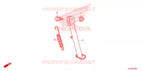 BEQUILLE pour Honda CRF 110 de 2023