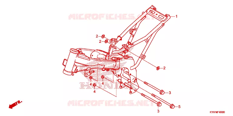 CADRE Honda MOTO 110 CRF 2023  CRF110FP