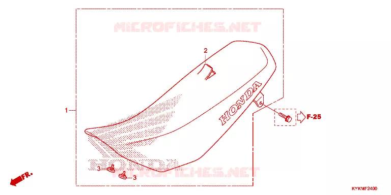 SELLE Honda MOTO 110 CRF 2023  CRF110FP