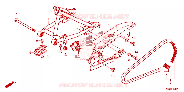 BRAS OSCILLANT Honda MOTO 110 CRF 2023  CRF110FP