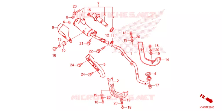 SILENCIEUX D'ECHAPPEMENT Honda MOTO 110 CRF 2023  CRF110FP