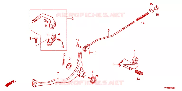 PEDALE - KICK Honda MOTO 110 CRF 2023  CRF110FP