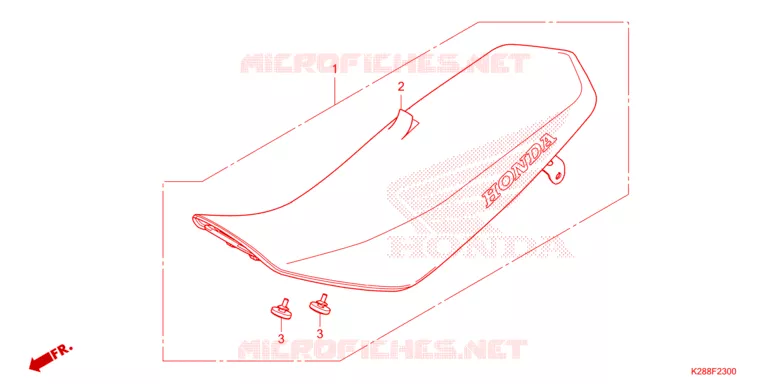 SELLE Honda MOTO 125 CRF 2023  CRF125FP