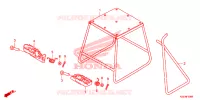 BEQUILLE   REPOSE PIEDS pour Honda CRF 150 R BIG WHEELS de 2022
