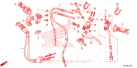 LEVIER DE GUIDON   CABLE   COMMODO pour Honda CRF 150 R BIG WHEELS de 2022
