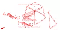 BEQUILLE   REPOSE PIEDS pour Honda CRF 150 R BIG WHEELS de 2023