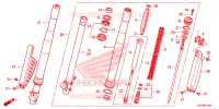 FOURCHE pour Honda CRF 150 R BIG WHEELS de 2023