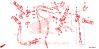 LEVIER DE GUIDON   CABLE   COMMODO pour Honda CRF 150 R BIG WHEELS de 2023
