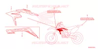 AUTOCOLLANTS pour Honda CRF 150 R de 2021