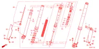 FOURCHE pour Honda CRF 250 R de 2022