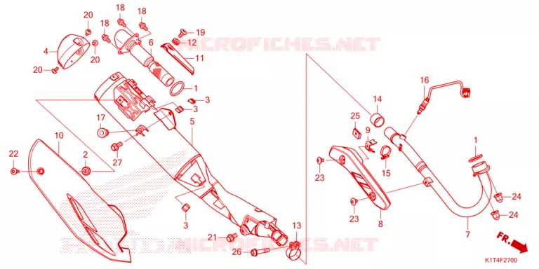 SILENCIEUX D'ECHAPPEMENT Honda MOTO 300 CRF 2022  CRF300LAN