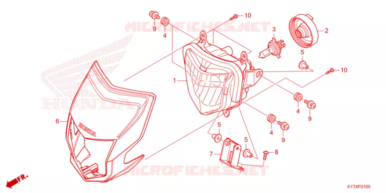 PHARE Honda MOTO 300 CRF 2024  CRF300LN