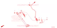 BEQUILLE LATERALE pour Honda CRF 300 RALLY ABS de 2023