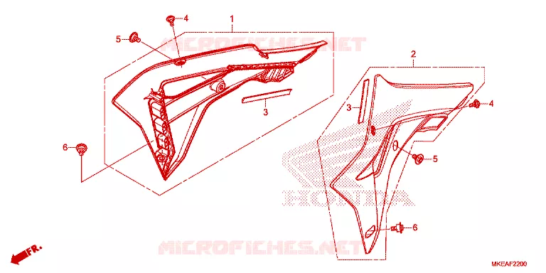 OUIES DE RADIATEUR Honda MOTO 450 CRF 2024  CRF450RLN