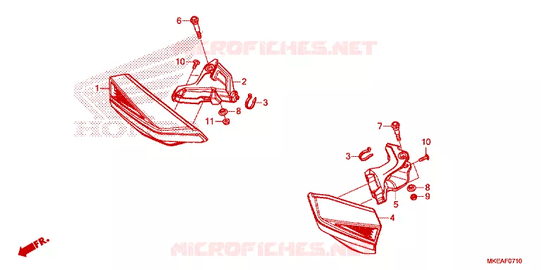 PROTEGES MAINS Honda MOTO 450 CRF 2023  CRF450RLN