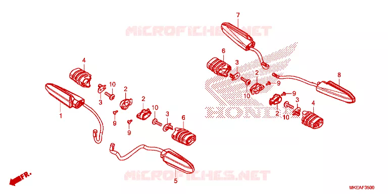 CLIGNOTANT Honda MOTO 450 CRF 2024  CRF450RLP