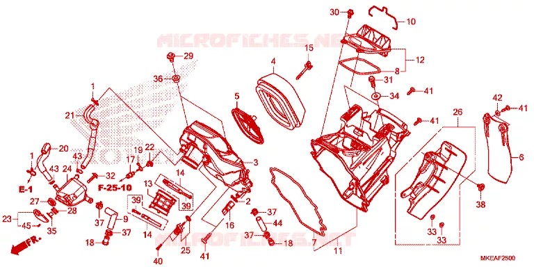 FILTRE A AIR Honda MOTO 450 CRF 2023  CRF450RLP