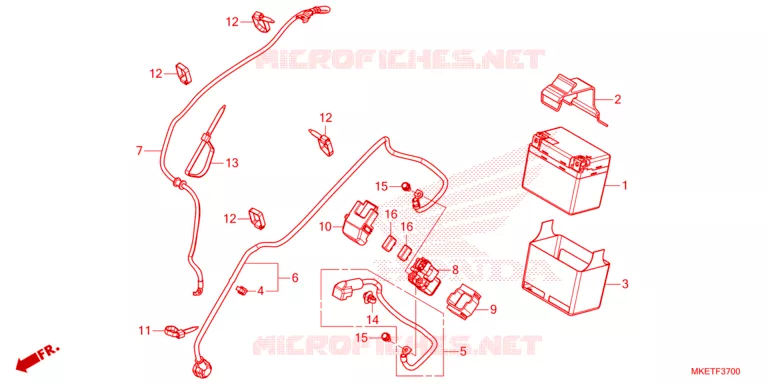 BATTERIE Honda MOTO 450 CRF 2023  CRF450RLP