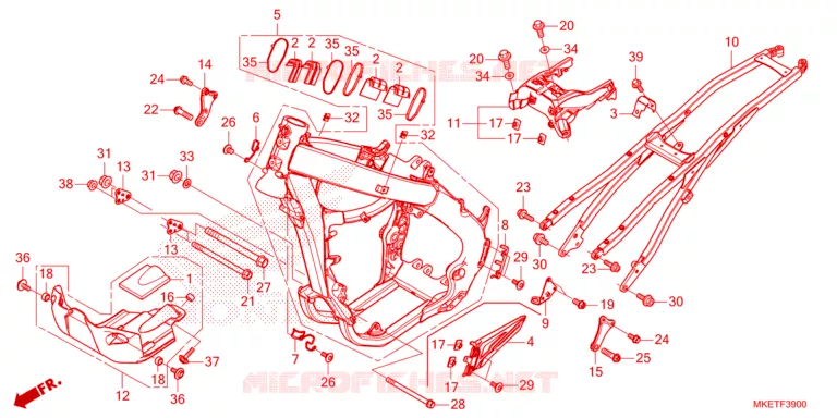 CADRE Honda MOTO 450 CRF 2023  CRF450RLP