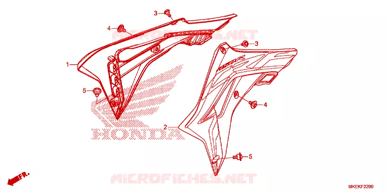 OUIES DE RADIATEUR Honda MOTO 450 CRF 2022  CRF450RN_S