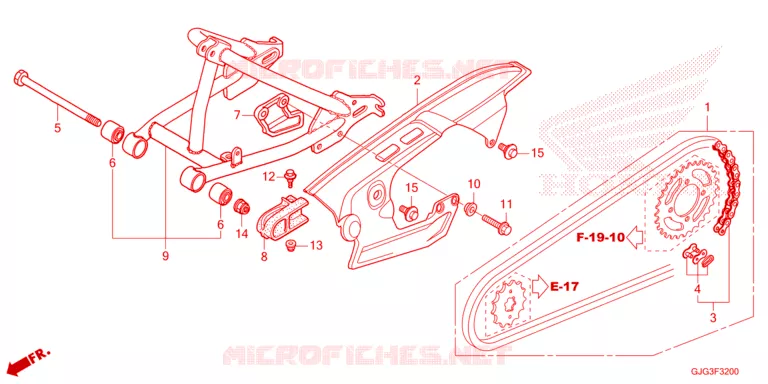 BRAS OSCILLANT Honda MOTO 50 CRF 2024  CRF50FP