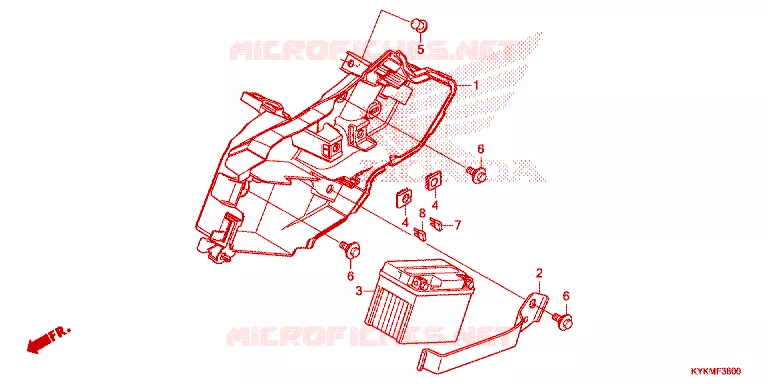 BATTERIE Honda MOTO 110 CRF 2022  CRF110FN